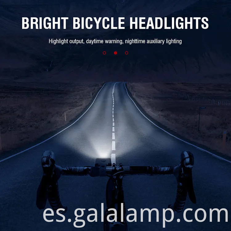 USB recargable de luz LED de bicicleta LED para conducir nocturno seguro